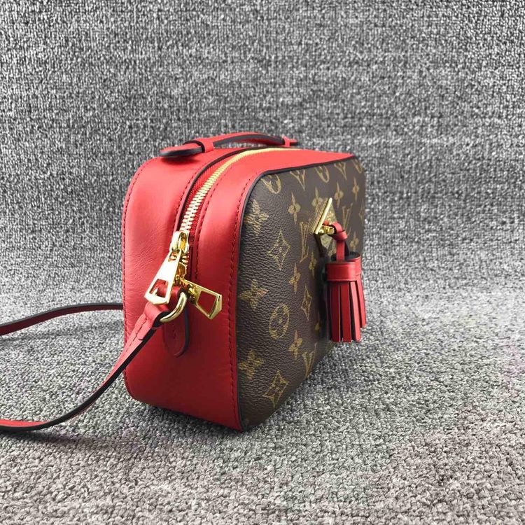 louis vuitton 路易·威登saintonge老花拼皮流苏挂饰