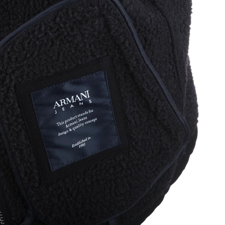 armani jeans 阿玛尼黑色外套