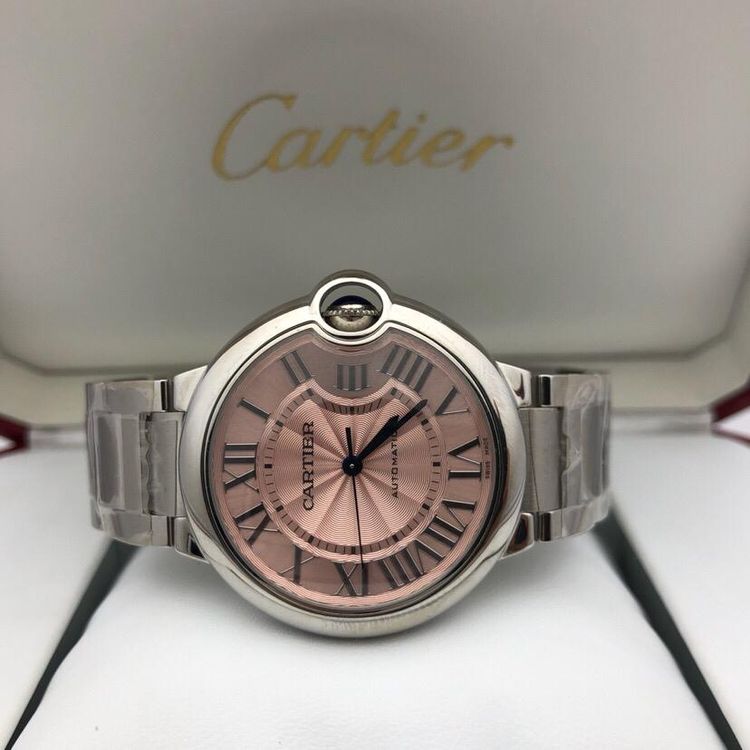 cartier 卡地亚蓝气球系列粉盘经典热门款自动机械女表