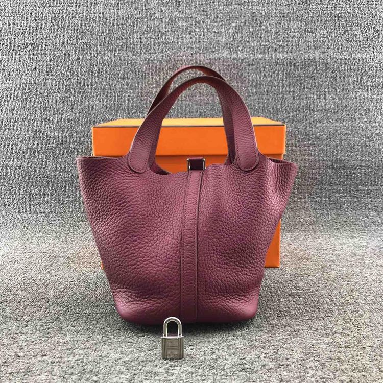 hermès 爱马仕女士picotin菜篮子水桶包