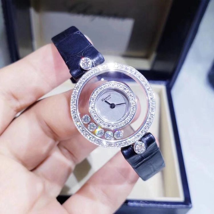 chopard 萧邦快乐钻原钻石英女表