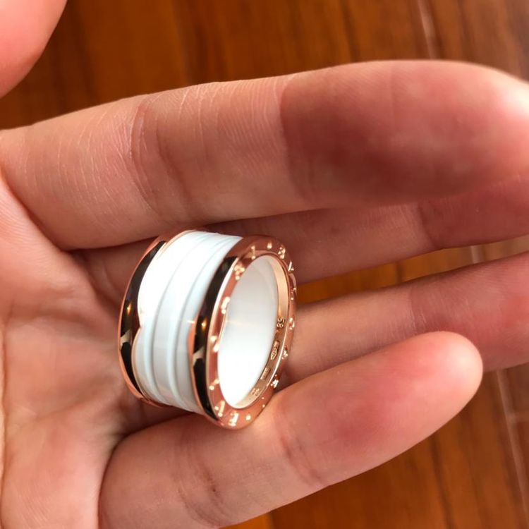 bvlgari 宝格丽白陶瓷戒指