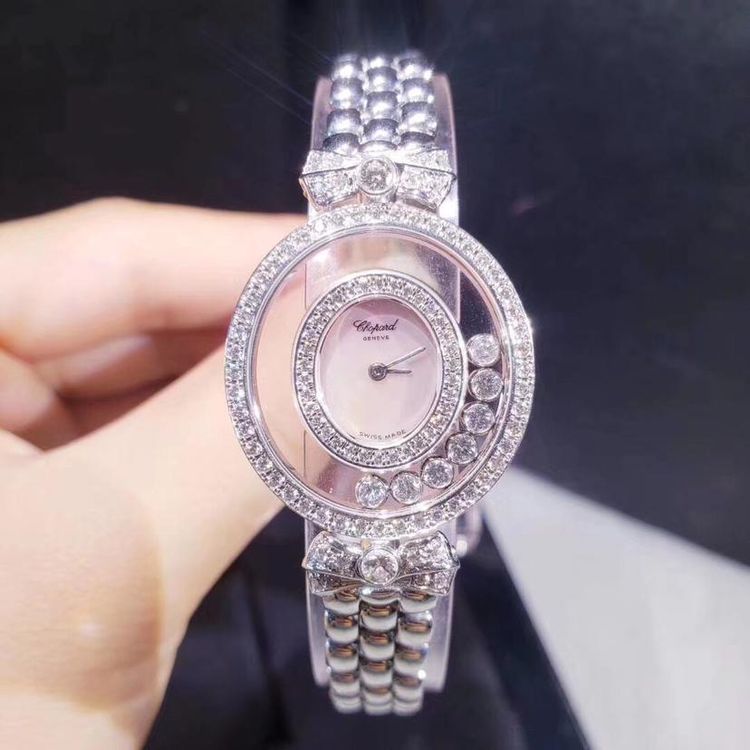 chopard 萧邦快乐钻石系列七钻原钻石英表