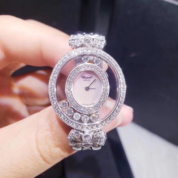 chopard 萧邦快乐钻石系列七钻原钻石英表