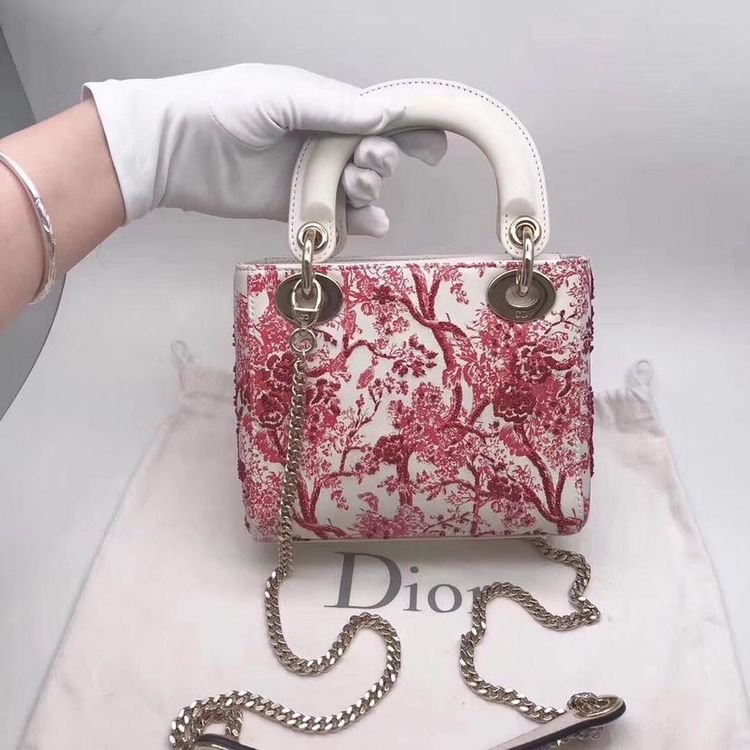 dior 迪奥lady dior三格戴妃包