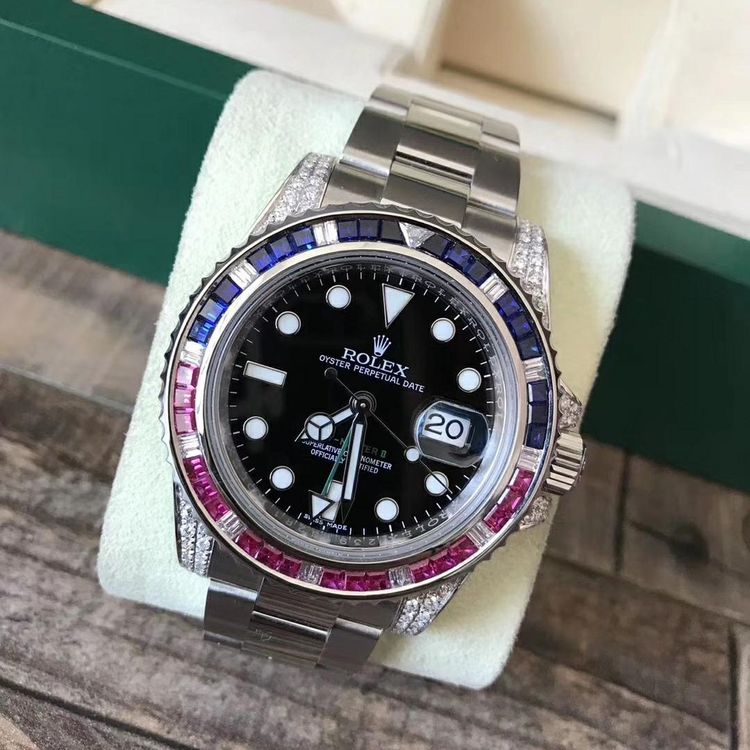 rolex 劳力士格林尼治系列40mm表径夜光防水深度300米