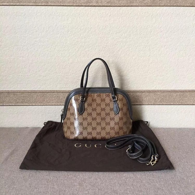 gucci 古驰i水晶皮logo贝壳包单肩包