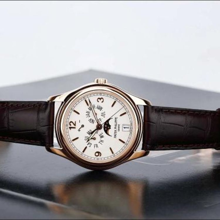 patek philippe 百达翡丽5146r-001复杂功能计时系列18k玫瑰金年历