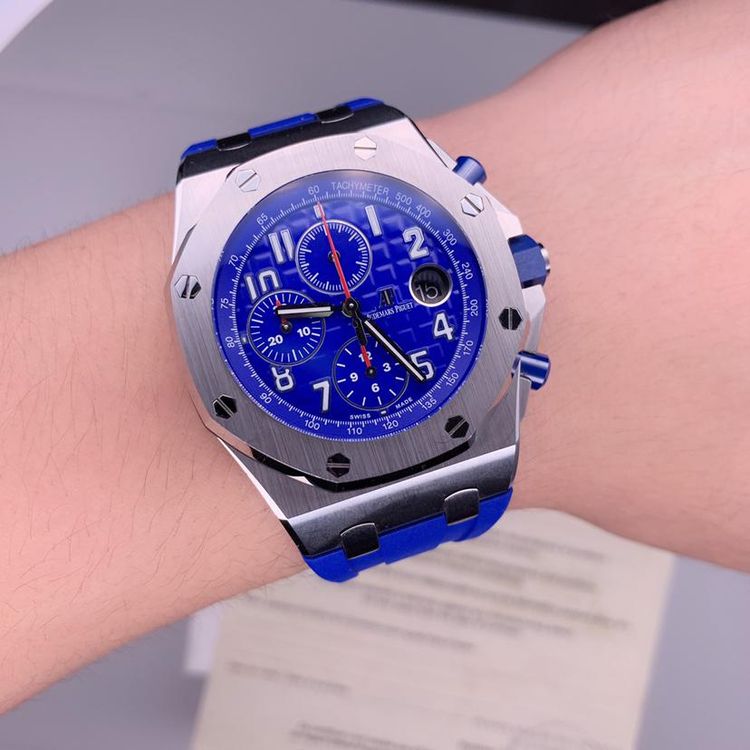 audemars piguet 爱彼皇家橡树离岸型系列26470st 精钢非凡蓝盘计时