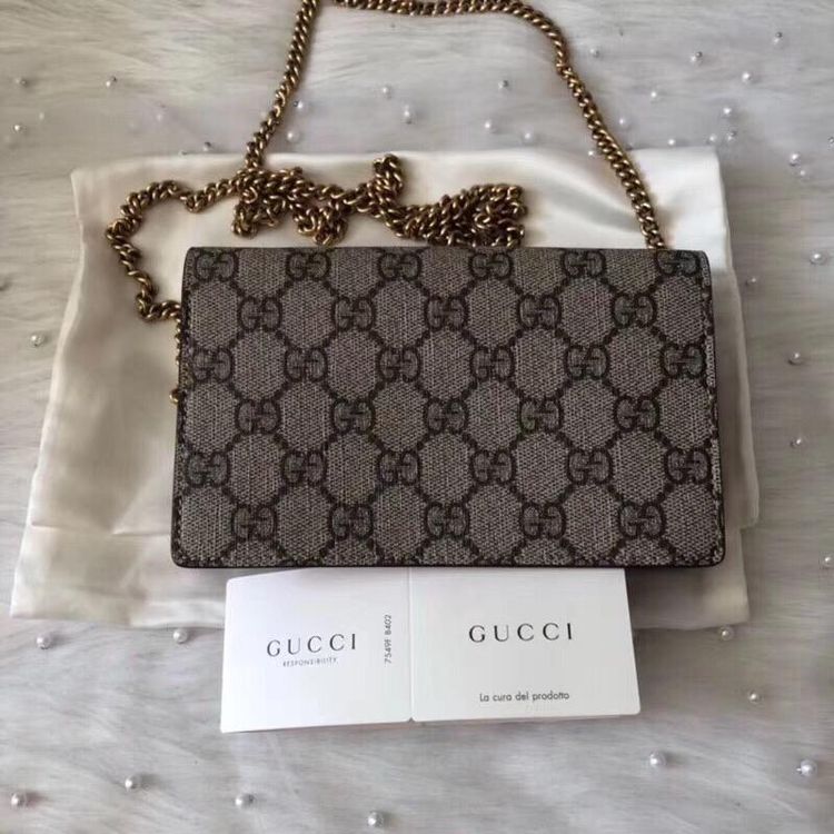 gucci 古驰樱桃woc链条包