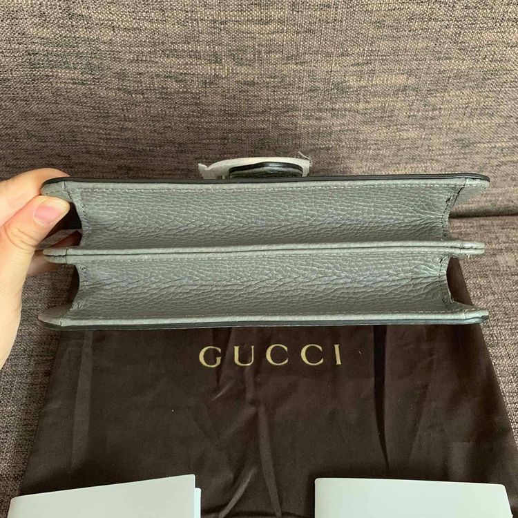 gucci 古驰大象灰风琴包方胖子单肩包