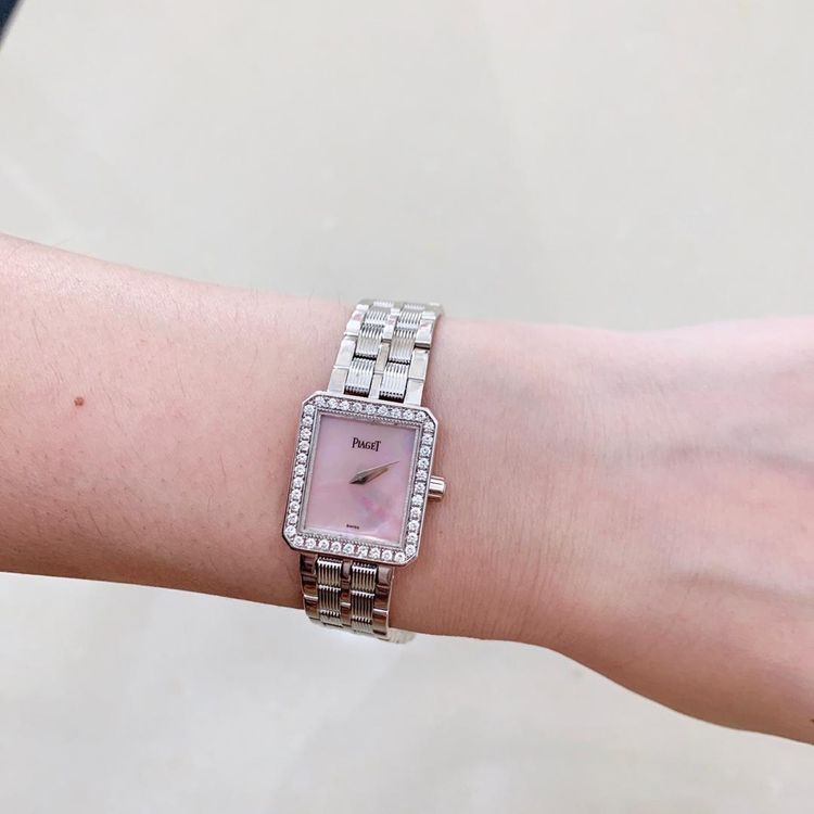 piaget 伯爵18k白金女士腕表