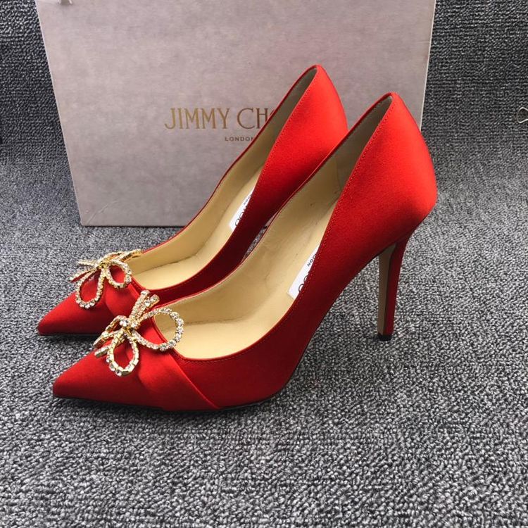 jimmy choo 周仰杰 女士红色高跟鞋