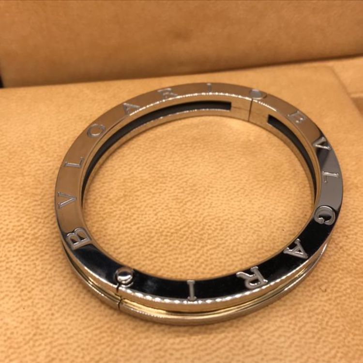 bvlgari 宝格丽间金闭口m号手镯