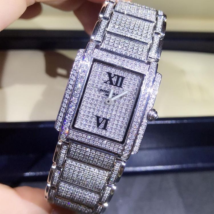 patek philippe 百达翡丽后镶钻满天星石英女表