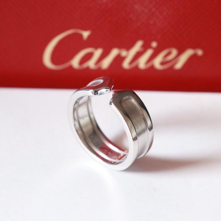 cartier 卡地亚50号天使之吻18k白金戒指-心上共享平台