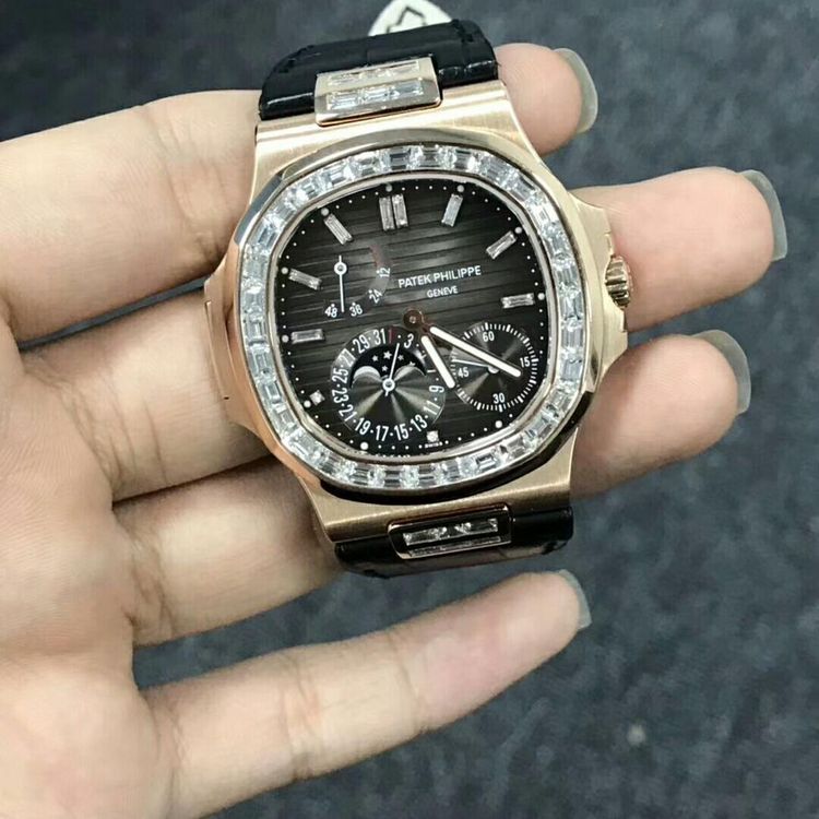 patek philippe 百达翡丽5055后改5724玫瑰金机械腕表