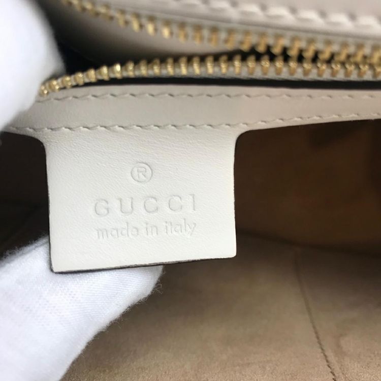 gucci 古驰白色sylvie中号单肩包