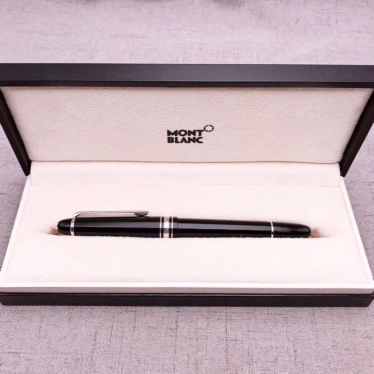 montblanc 万宝龙大班系列镀铂金墨水笔经典款钢笔文具