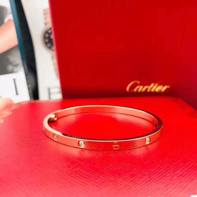 cartier 卡地亚六钻窄版手镯