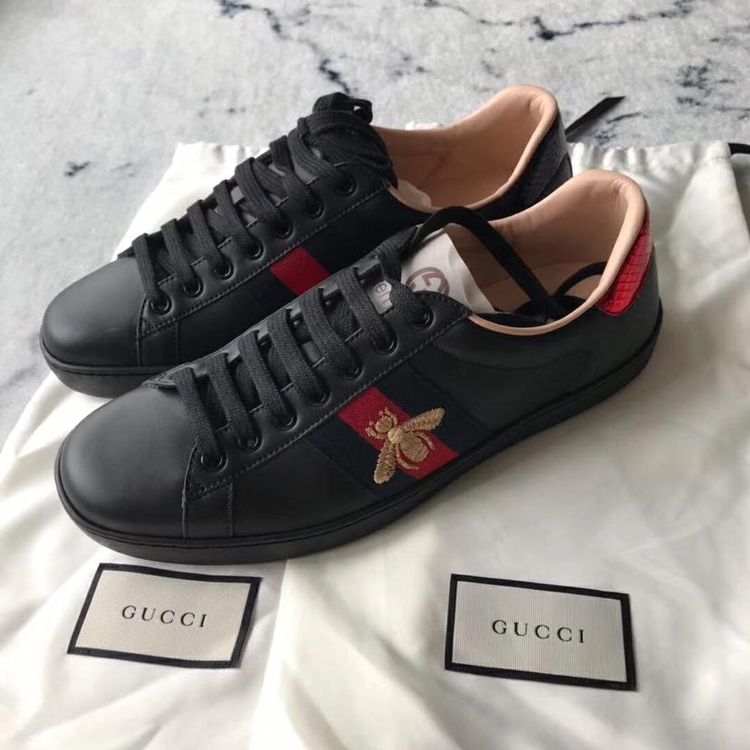 gucci 古驰蜜蜂黑色休闲鞋