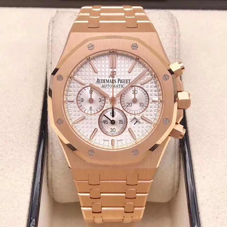 audemars piguet 爱彼皇家橡树系列18k玫瑰金机械表