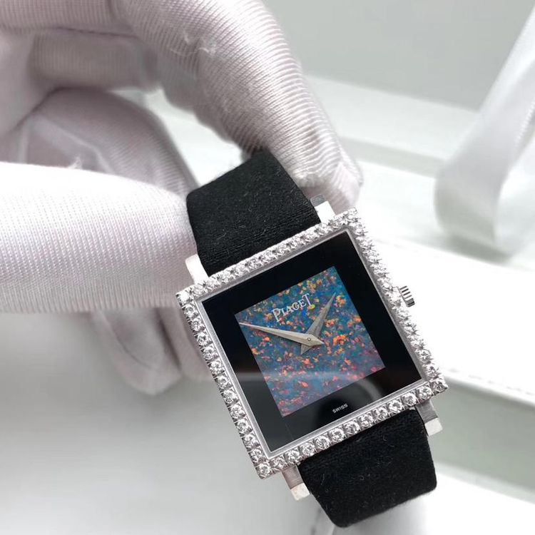 piaget 伯爵18k白金女款腕表