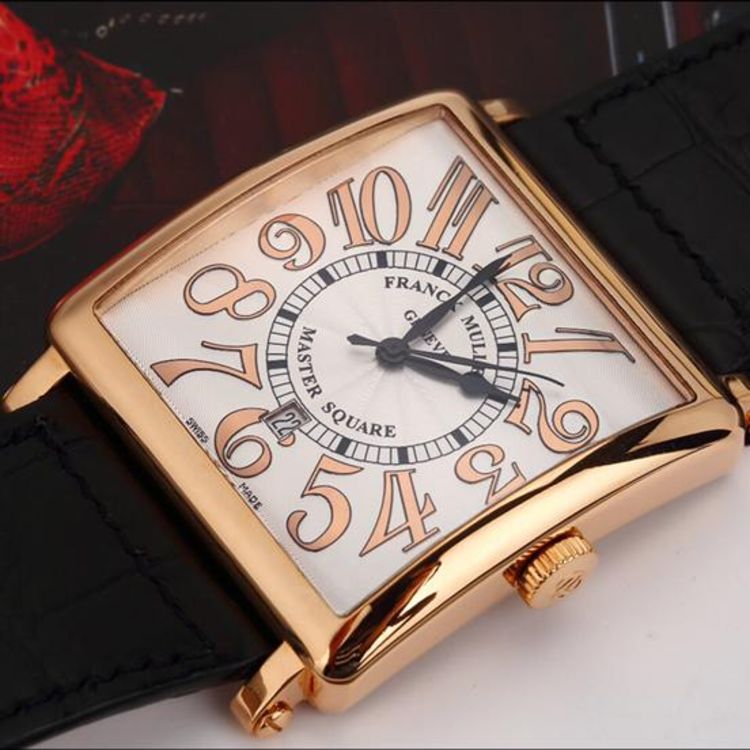 franck muller 法兰克穆勒18k玫瑰金自动机械男表