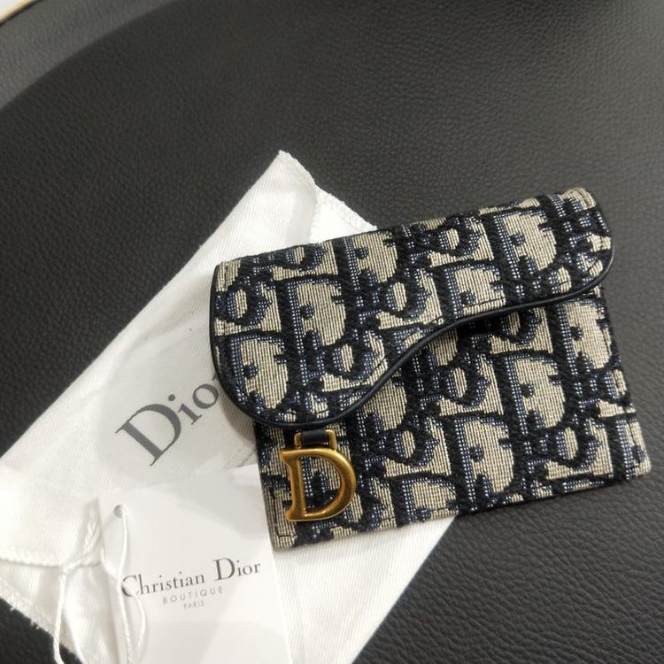 dior 迪奥马鞍老花零钱包