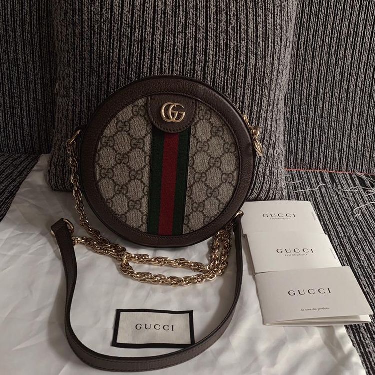 gucci 古驰圆饼单肩包