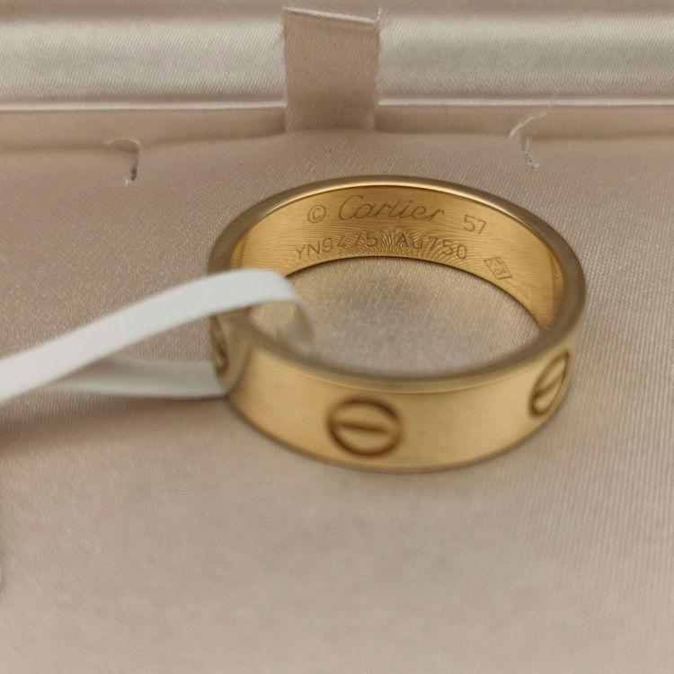 cartier 卡地亚love系列黄金宽版57号戒指