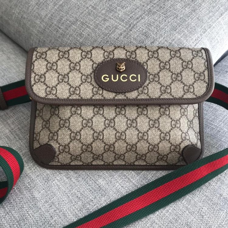 gucci 古驰豹头腰包