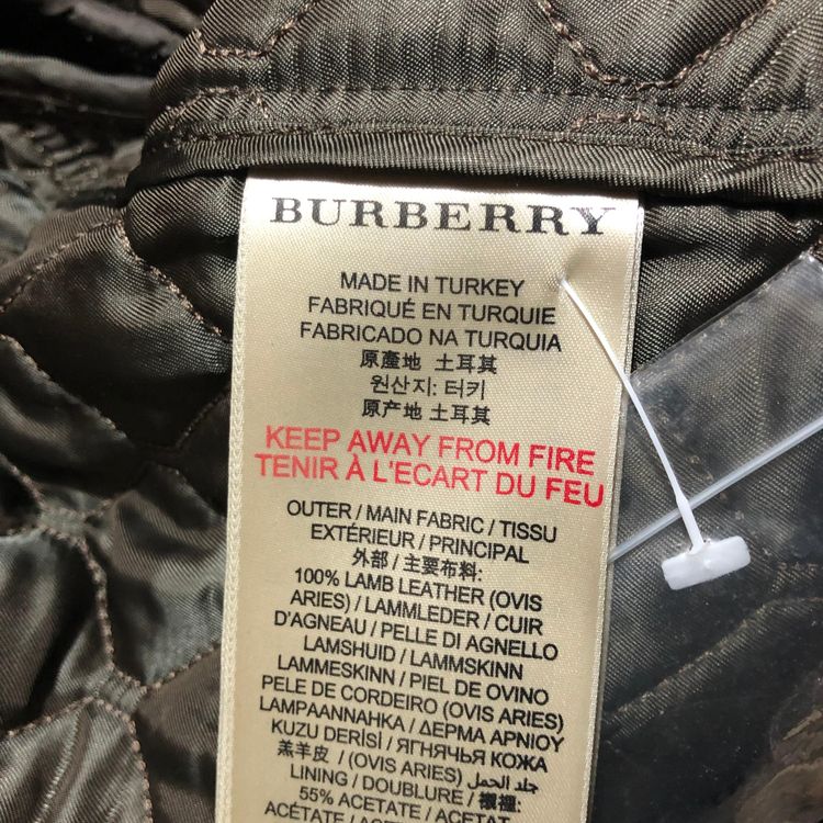 burberry 博柏利男士羊皮夹克外套