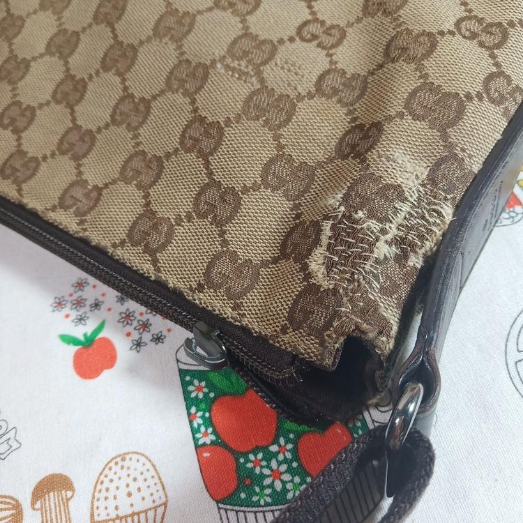 gucci 古驰中古双g纹单肩包