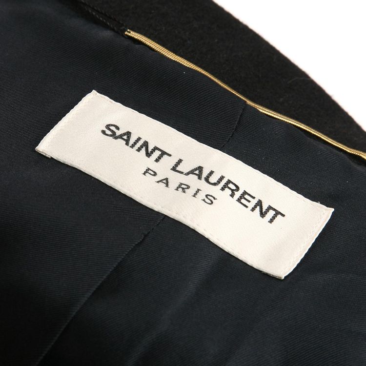 saint laurent paris 圣罗兰黑色中袖羊毛大衣