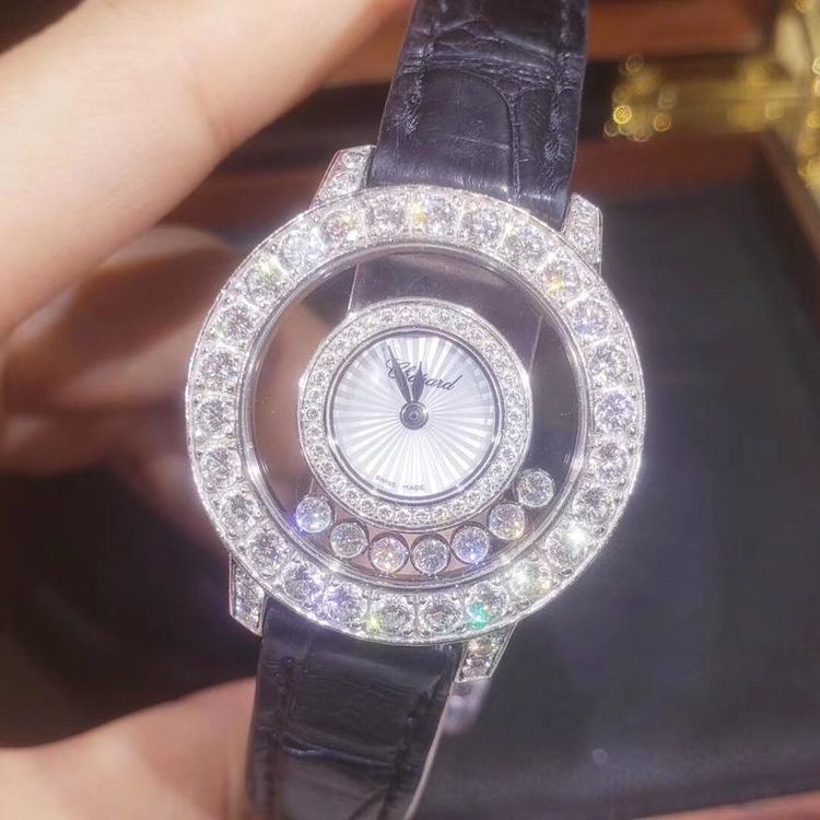 chopard 萧邦快乐钻石系列209412-1001白金原钻石英女