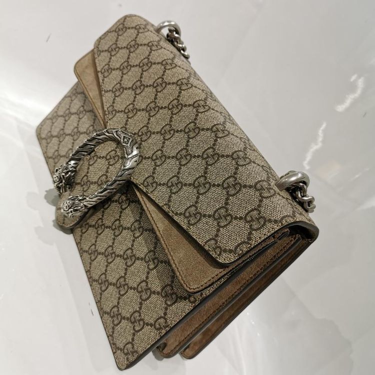 gucci 古驰神中号经典驼色链条包单肩包