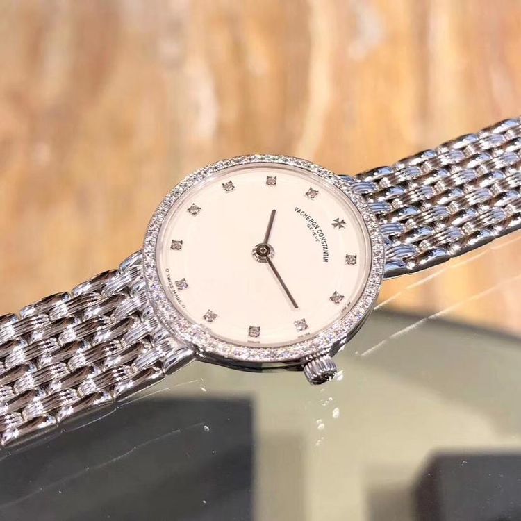 vacheron constantin 江诗丹顿传承系列白金原钻石英女表