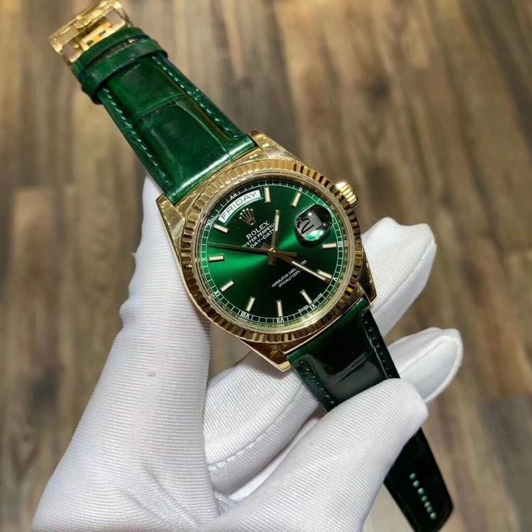 rolex 劳力士118138绿dd机械腕表