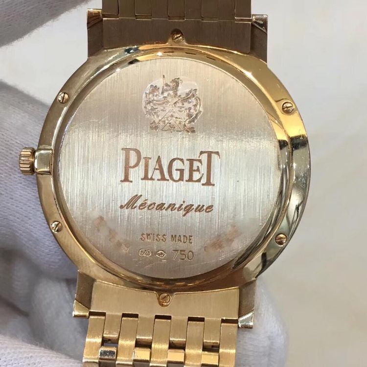 piaget 伯爵珍珠贝母盘玫瑰金原钻goa33105机械表