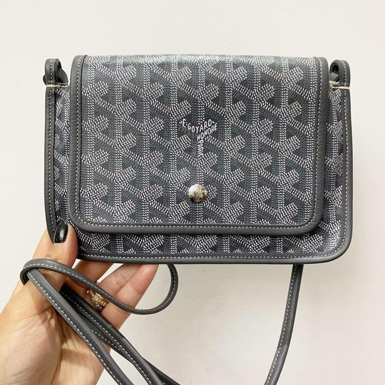 goyard 戈雅灰色信封斜挎单肩包