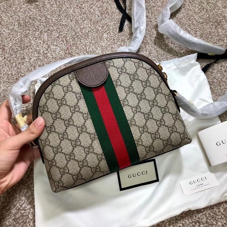 gucci 古驰老花红绿ophidia贝壳包