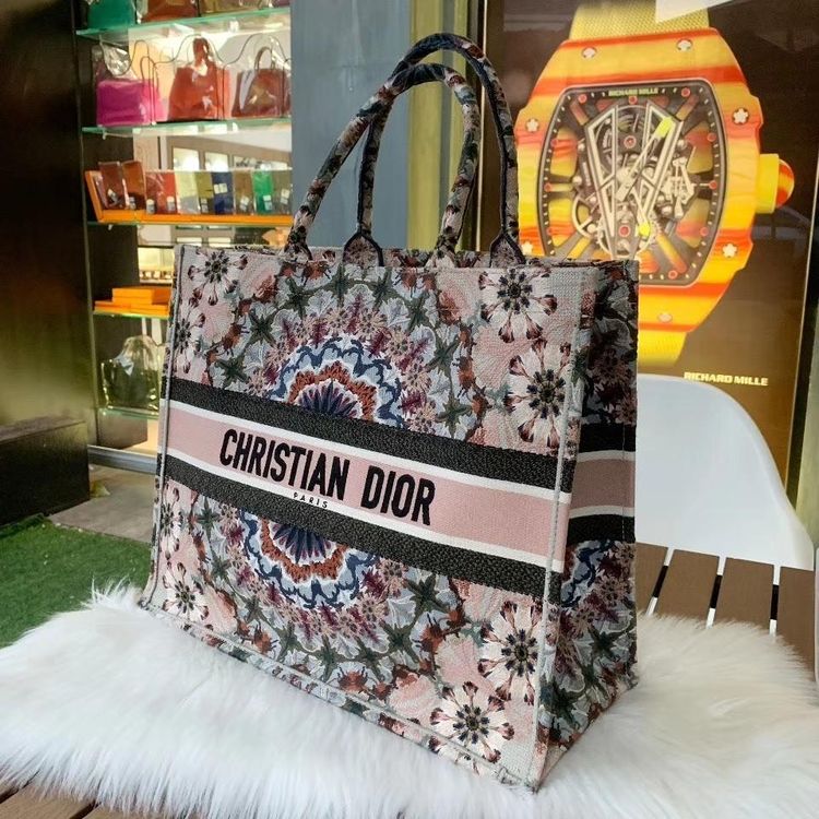 dior 迪奥tote万花筒稀缺款花色单肩手提包