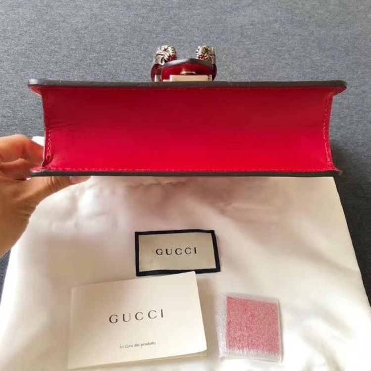 gucci 古驰红色限量款酒神单肩包