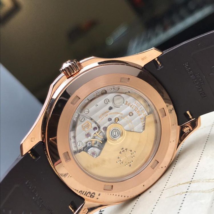 patek philippe 百达翡丽5167r鹦鹉螺手雷18k玫瑰金自动机械表