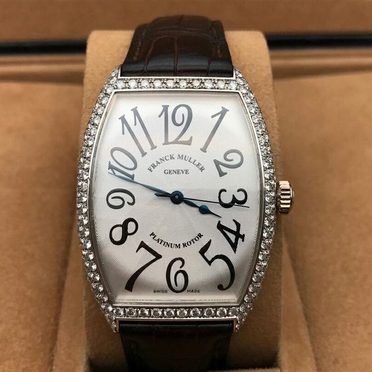 franck muller 法兰克穆勒18k白金自动机械手表