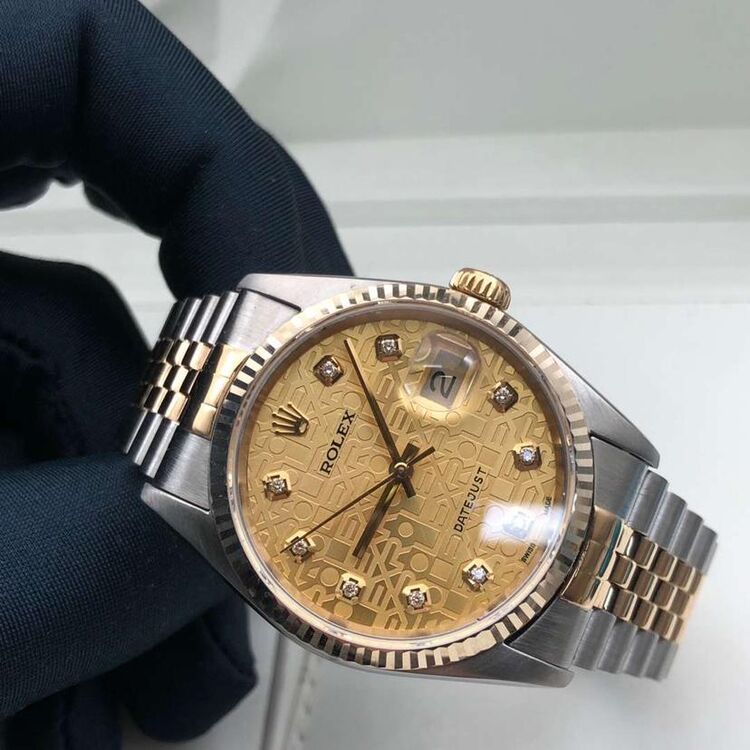 rolex 劳力士16233电脑盘间金款男士腕表