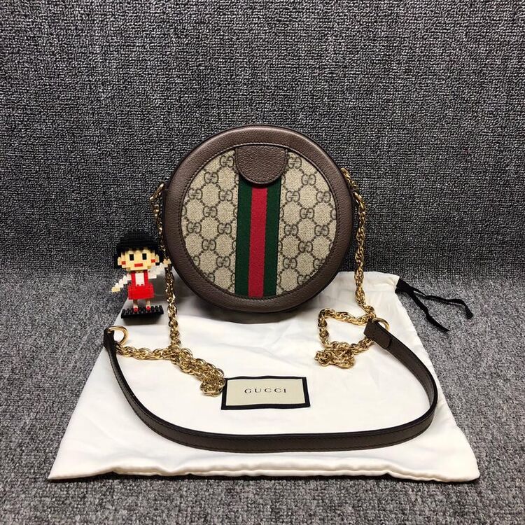 gucci 古驰ophidia圆饼女士单肩包