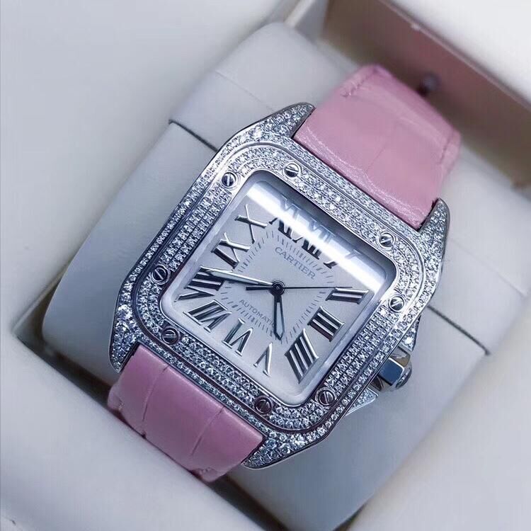 cartier 卡地亚中号山度士自动机械女表