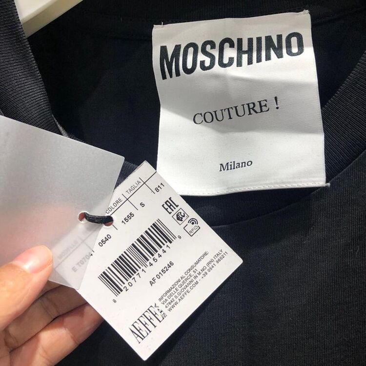 moschino 莫斯奇诺黑色短袖t恤